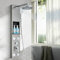 TVTIUO Panel de ducha, torre de columna con ducha de lluvia, chorro de masaje, ducha de mano y boquilla de bañera, acero inoxidable 304, acabado cepillado
