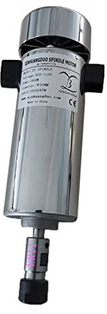 Kits de moteurs de broche CNC, Moteur de broche cc 800W 0.8KW DC 20000 tr/min CNC sculpture fraisage Air froid moteur de broche for la gravure Pour routeur CNC(800w ER11Spindle)
