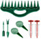Ensemble de 7 de | Distributeur du Manuel de Jardinage | Dosset Portable réglable pour Les, Les Engrais et Les granules | Compact, léger, Facile à Utiliser, idéal pour Le potag