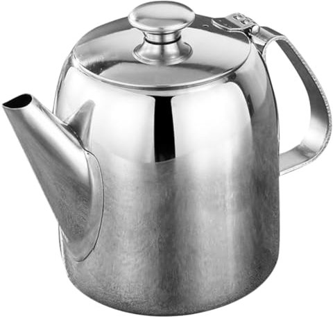 EXHUMKY Edelstahl Mit Großem Volumen Für Lose Oder Teebeutel Hitzebeständig Für Tee Kaffee Und Heiße Mit Praktischem Ausguss