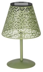 EGLO Solar-Tischlampe für außen Z_Solar, Solarlampe für außen | Außenlampe mit Solarpanel, Solar Lampe Outdoor aus Metall in Hellgrün, warmweiß