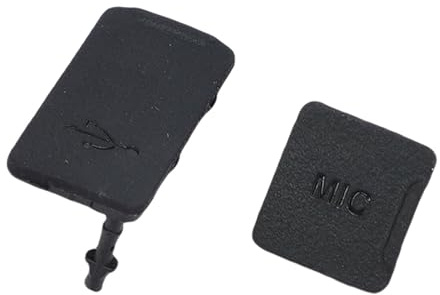 Fockety Kamera-Mikrofon-Anschlussabdeckung, Gummi-USB-MIC-Schnittstellen-Schutzabdeckung für nikons Z50, mit Abriebfestem und Anti-Aging-Design