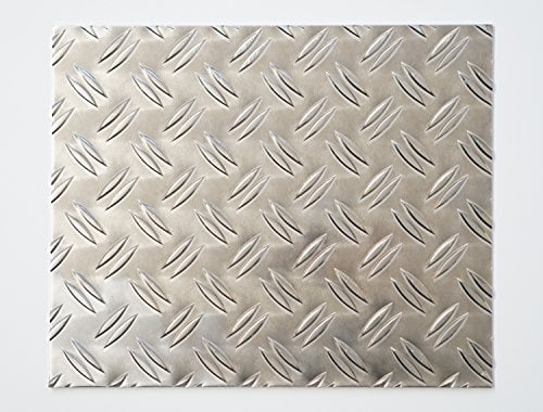 bestell-dein-Blech Metall Aluminium Riffelblech duett 2,5/4,0 mm stark - Tränenblech/Warzenblech Zuschnitt aus Alu Blech geriffelt walzblank natur Zuschnitt nach Maß Größe: 70 x 100 cm (700 x 1000 mm)