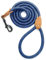 Mile High Life Leder Tailor Griff verstärken Bergsteigen Hundeseilleine mit robuster Metallverschluss (Blau, 120 cm)