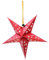 YFZYT Papierstern Laterne Weihnachtsbaum Anhänger Decor 3D Pentagram Lampenschirm für Xmas Party Geburtstag Hause Hängen Dekorationen - 60 cm, 5 Stücke, Rot