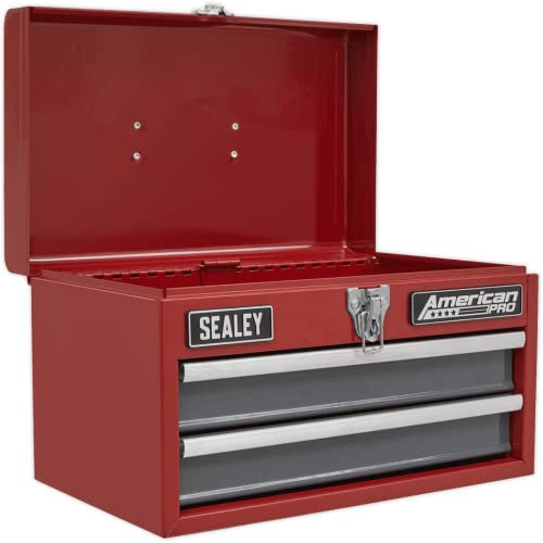 Sealey AP2602BB Boîte à Outils Portable 2 tiroirs avec glissières à roulement à Billes