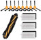 KEEPOW Kit Accesorios de Recambio para Cecotec Conga Excellence 990 Robot Aspiradora, Repuestos Kit Pack de 1 Cepillo Principal, 3 Filtros Hepa y 8 Cepillos Laterales, Set de 12 pcs