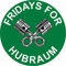 Finest Folia Original Fridays for Hubraum Aufkleber 8,5x8,5 cm Fun Sticker für Auto Motorrad Klima R070
