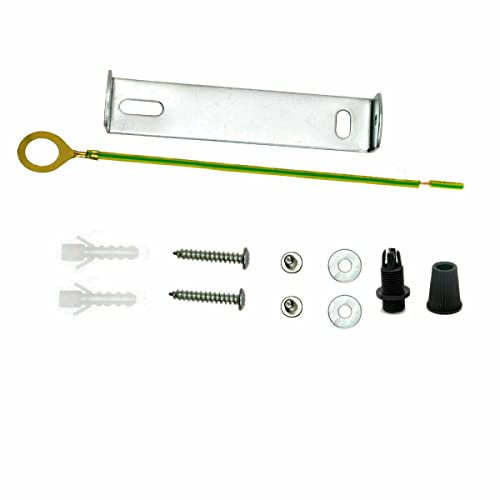 LEDSone Leuchtenmontage 110 mm Halterung, Deckenleuchte aus Stahl, Deckenpendelleuchten-Set, Wandleuchte, Montageplatte mit Schrauben, Muttern für Wand-/Deckenleuchte