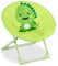 Relaxdays, Monster, Moonchair Kinder, faltbar, HxBxT: 47 x 50 x 48 cm, Kinderstuhl draußen & drinnen, Kindersessel, grün