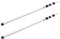 Bostar 2 Stück Markisenstange, verstellbar, 120 – 300 cm, Campingzubehör, ausziehbar, Aluminium, für Camping, Familiencamping, faltbar, wasserdicht, Markisen für Wohnwagen