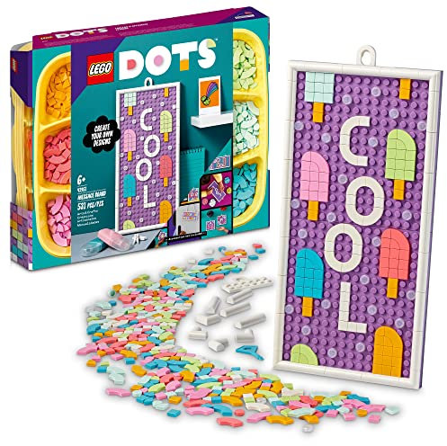 LEGO DOTS Message Board 41951 DIY Craft Decoration Kit; Adaptable Toy with Colorful Tiles for Kids Aged 6 and up (531 Pieces)