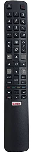 FYCJIReplacement TCL TV Remote Control ARC802N RC802N for TCL Thomson smart tv remote control 4K LCD LED TV-No setup required H32S5916 32DS520 40S6000FS 49DP600 49S6000FS F43S5916 U49P6016 U55P6006
