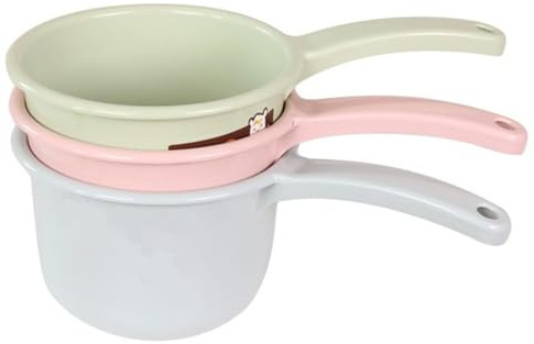 3-Pack Long Handle Plastic Bath Dipper Water Ladle for Camping Home Use