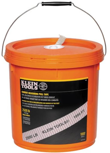 Klein Tools 50141 Rohr-Messband, Mule-Band für robustes Kabel- und Drahtziehen, 1134 kg x 300 m lang