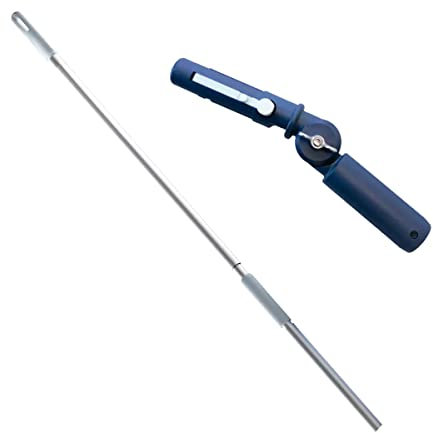 Ha-Ra ERA Teleskopstiel mit Adapter für ERA-Wischer 1,14-1,70m I robuster Teleskopstiel stufenlos ausziehbar I Teleskopstiel mit Adapter I Rutschfester Griff & langlebiges Aluminium