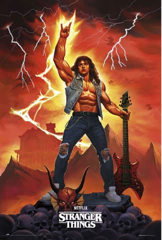 Stranger Things 4 - Eddie - Poster Plakat Druck - Größe 61x91,5 cm