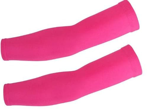 Labstandard Arm Sleeves Herren Damen UV-Sonnenschutz Arm Ärmel UPF 50+ Running Armlinge EIS Seide Arm Daumen Abdeckung Manschette für Sommer Outdoor Sport Radfahren Laufen Reiten Gaming (Rosa,M)