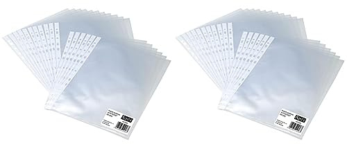 Prospekthüllen A4 Bantex Budget, matt, aus Polypropylen-Folie 35 µ, 200 Stück (Packung mit 2)