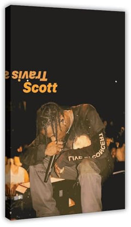 OffsuM Travis Scott Poster auf Leinwand, Wandkunst, Dekor, Bild, Gemälde für Wohnzimmer, Schlafzimmer, Dekoration, Rahmenstil, 30 x 45 cm