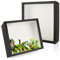APACALI Schattenbox-Rahmen, 20 x 20 cm tiefer Kastenrahmen, Kastenrahmen zum Basteln, 3D-Bilderrahmen, 5 cm Innentiefe, tiefer Rahmen, Displaybox für Fotos, Blumen, Erinnerungen, 20 x 20 cm, Schwarz,