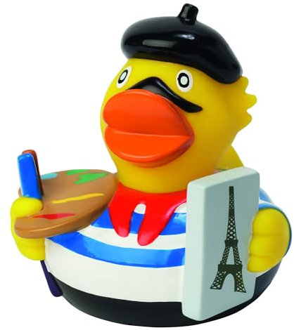 Paris Ente - CityDuck® Paris - Frankreich - Quietscheente - Badeente - ca. 8 cm gross