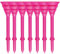 LOVMEAD Golf Tees 83mm Langlebigem Kunststoff 50/100 Stück, Golftees Kunststoff Lang Orange Weiß Blau Schwarz Grün, Professional Unzerbrechliche Golf Tees Plastik (Rosa, 83mm-100 Stück)