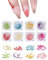 ZAMXHUG Nail Art zubehör - 8 Boxen trockenblumen nägel,getrocknete Blumen für Nägel, Nagel deko,8 Farben Nail Art Aufkleber trockene Blumen Kit getrocknete Blumen Zubehör Set DIY Nageldekoration