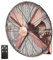 001,18inch, Wall Mounted Oscillating Fan,Metal Retro Industrial Wall Fan with Remote Control, 3 Speed Setting, 3 Modes,Quiet Operation
