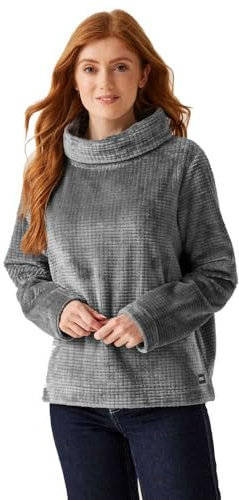 Regatta Womens Bardou II Velour Cowl Neck Sweatshirt Pull-Over, Gris, 38 Femme