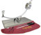 FERRETERIA LEPANTO Jamonero Profesional Giratorio y basculante, Soporte jamonero con Base de Acero Inoxidable Modelo Serrano (Set Niza Burdeos)
