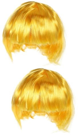 ibasenice 2 Stück Pilzkopf Perücke Kleidung Halloween Kostüme Cosplay Zubehör Kopfbedeckung Das Outfit Bekleidung Fascinator Kopfbedeckung Clown Kostüm Cosplay Perücke