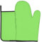 Solid Color Light Green Oven Mitts And Pot Holders Set - Gloves For Kitchen Cooking Microwave,Bbq-Heat Resistance