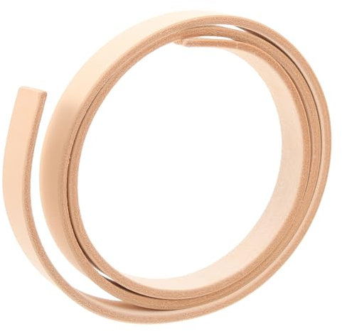 JEWEDECO Lederstreifen Lederriemen Halbfertiges Lederband Blankes Leder Lederband Für Tasche Gürtelhalbzeuge Handgefertigtes Lederarmband Halbfertiger Gürtel Pflanzlich Gegerbtes Leder