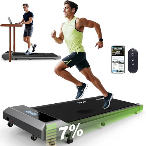 VOWVIT Laufband für Zuhause mit Neigung 2.25HP Walking Machine mit LED-Anzeige Fernbedienung und App-Steuerung Doppelter Stoßdämpfung Keine Montage Erforderlich