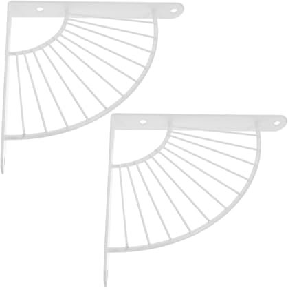 OSALADI 2stücke Wandmontierte Metallregalhalterungen Mit Schrauben Stabile Dekorative Dreiecksstützen Für Badezimmer Und Küche Installieren Für Zusätzlichen Stauraum