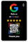 NFC Google Bewertungs - Rezensionskarten – Voreingerichtet für Sofortigen Einsatz (Schwarz + QR Code)