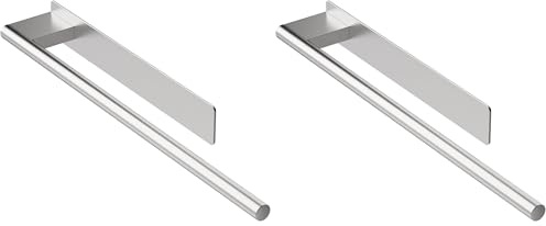 Ibergrif M34453A portasciugamani, Argento, onze size (Confezione da 2)
