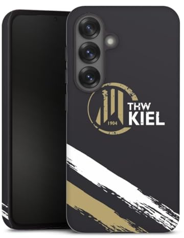 Panzer Handyhülle kompatibel mit Samsung Galaxy S25 robuste Outdoor Hülle Schutzhülle matt THW Kiel Logo Handball