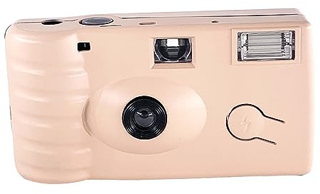 Disposable Camera with Built in and 17 Shots Film Roll Easy to Use Single Once Take Pictures Tool Time