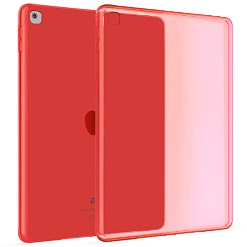 Okuli Transparent Protective Slim Silicone Cover Case For Apple iPad Mini 4 & Mini 5 in Red
