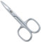 CREDO Nagelschere 8 cm, gebogen, abgerundete Spitzen, mattchrom
