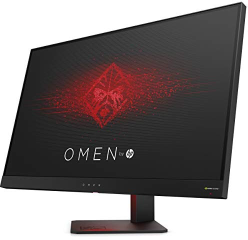 HP OMEN 27 - Monitor gaming de 27 pulgadas G-sync + altura ajustable (QHD, 1ms, 165 Hz, Nvidia G-Sync, 2560 x 1440 pixeles), color negro