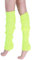 ShiFan Jambiere En Tricot Fluo Femme Chaussettes Hautes Guetres Danse 80'S Jaune 1