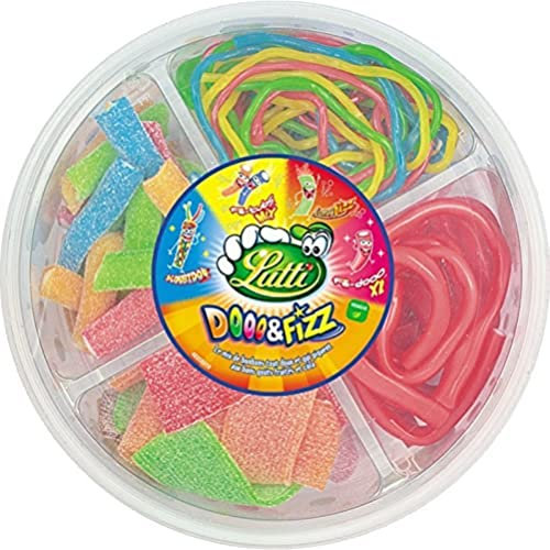 Lutti Boîte Dooo et Fizz Bonbons, Bleu, Rose, 450 g (Lot de 1)