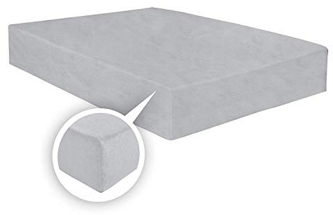 AR Textile Luxury Soft Brushed Cotton Thermal Flannelette Fitted Sheet 25CM/10 in, Warm Luxury Sheets in 7 colors, Fitted Sheet in (Grey, King)