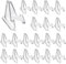 SUMNACON 20pcs Support de Monnaie Présentoirs Chevalets de Monnaie Médaille Badge Collection étagère de Pièces Support de Téléphone en Acrylique 2CM