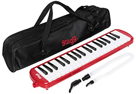 Stagg 37 Key Melodica - Red