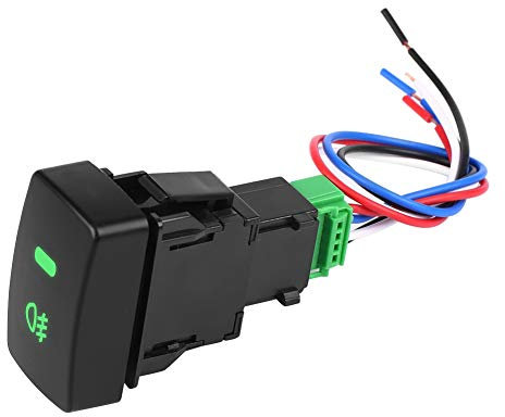 Interruttore fendinebbia, 5 pin in plastica nera pulsante interruttore fendinebbia per Accord CRV