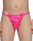 Satini Hommes Culotte de Culotte de Bikini Tanga sous-vêtements Satin (Rose Vif, XL)